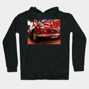 Shiny bumper of classic red car Hoodie